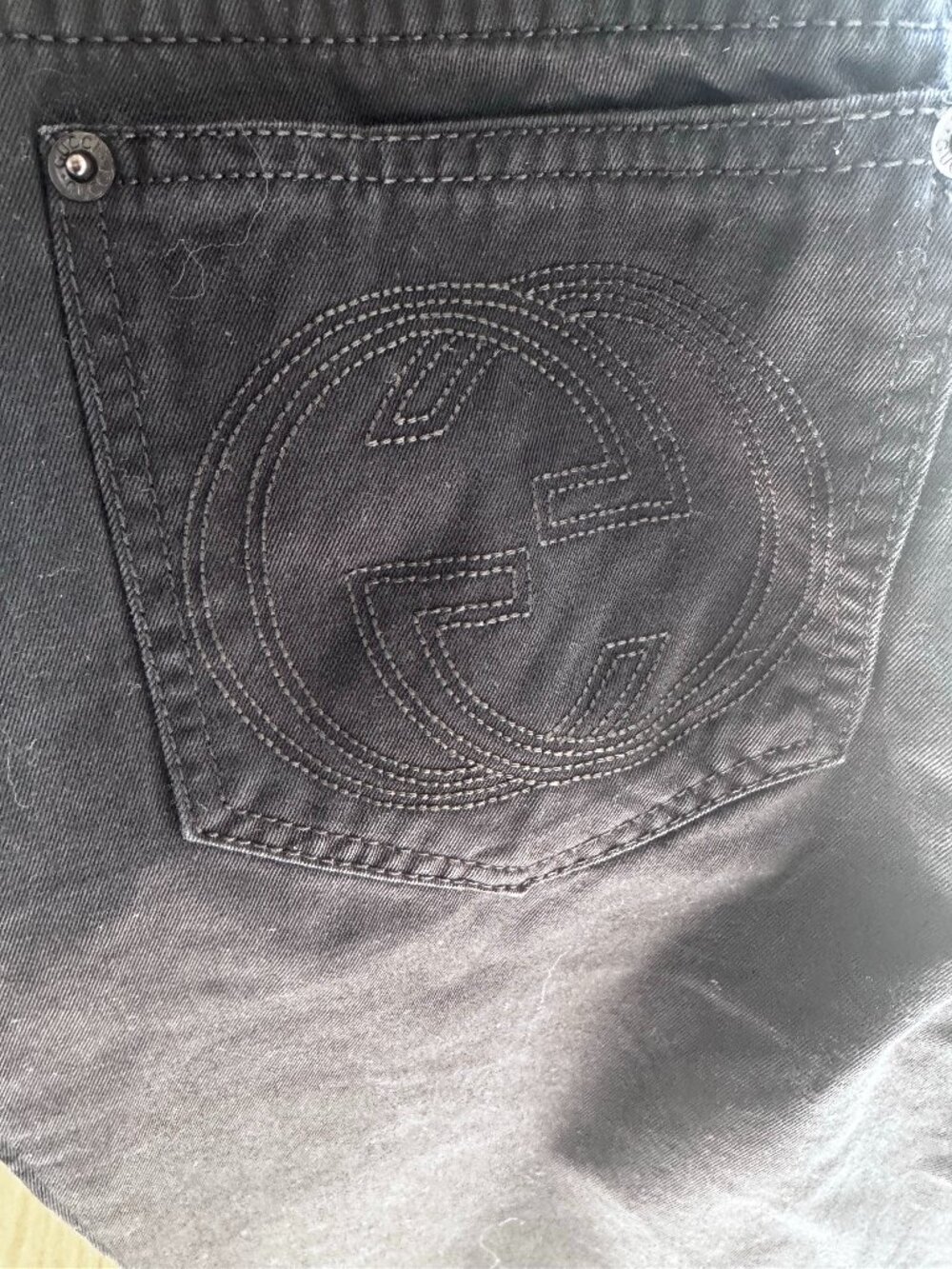 Gucci vintage 90s y2k black pants Cropped with logo winter designer casual